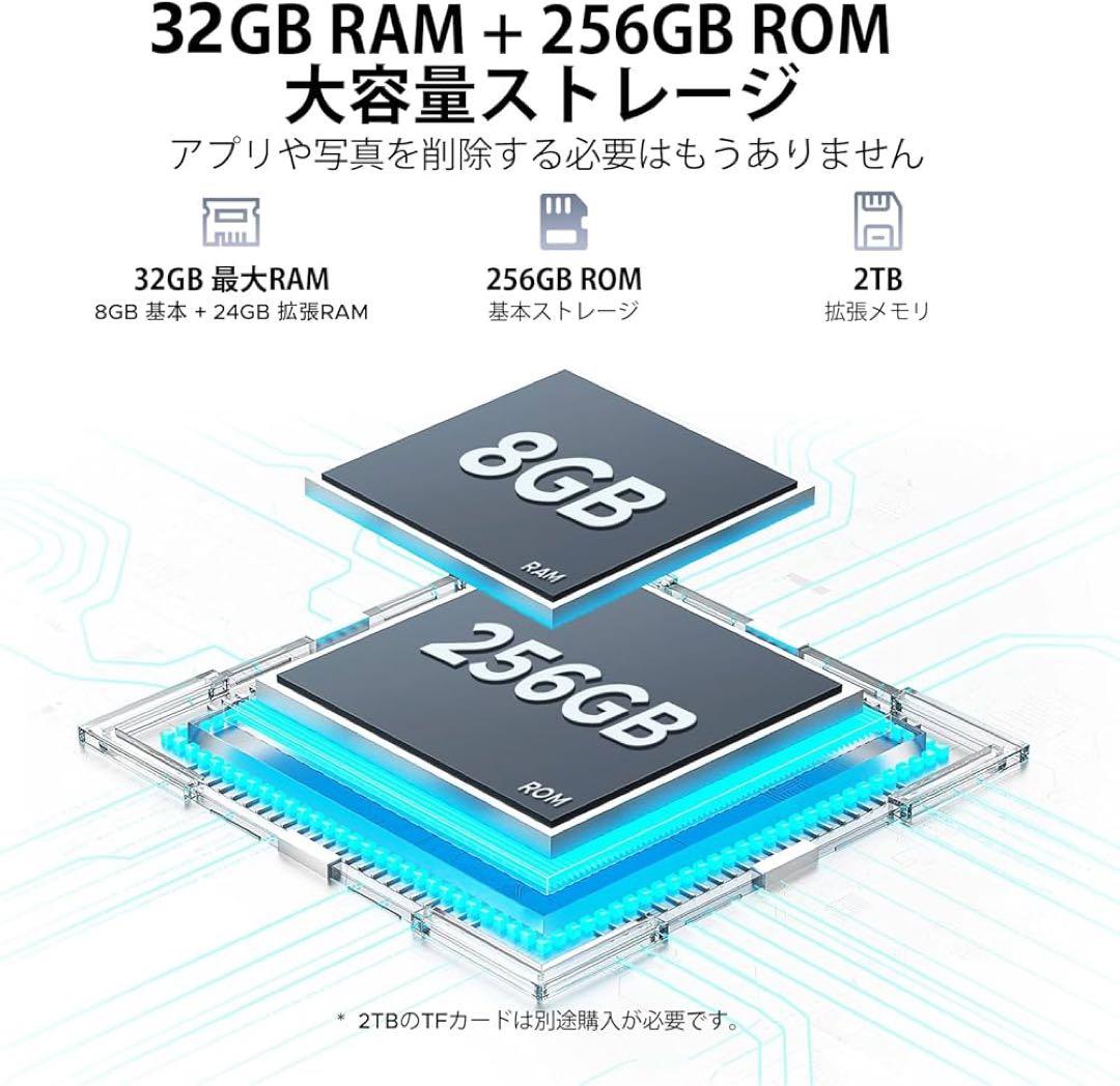 新品未使用　Android15 タブレット 大画面　12インチ キーボード付き