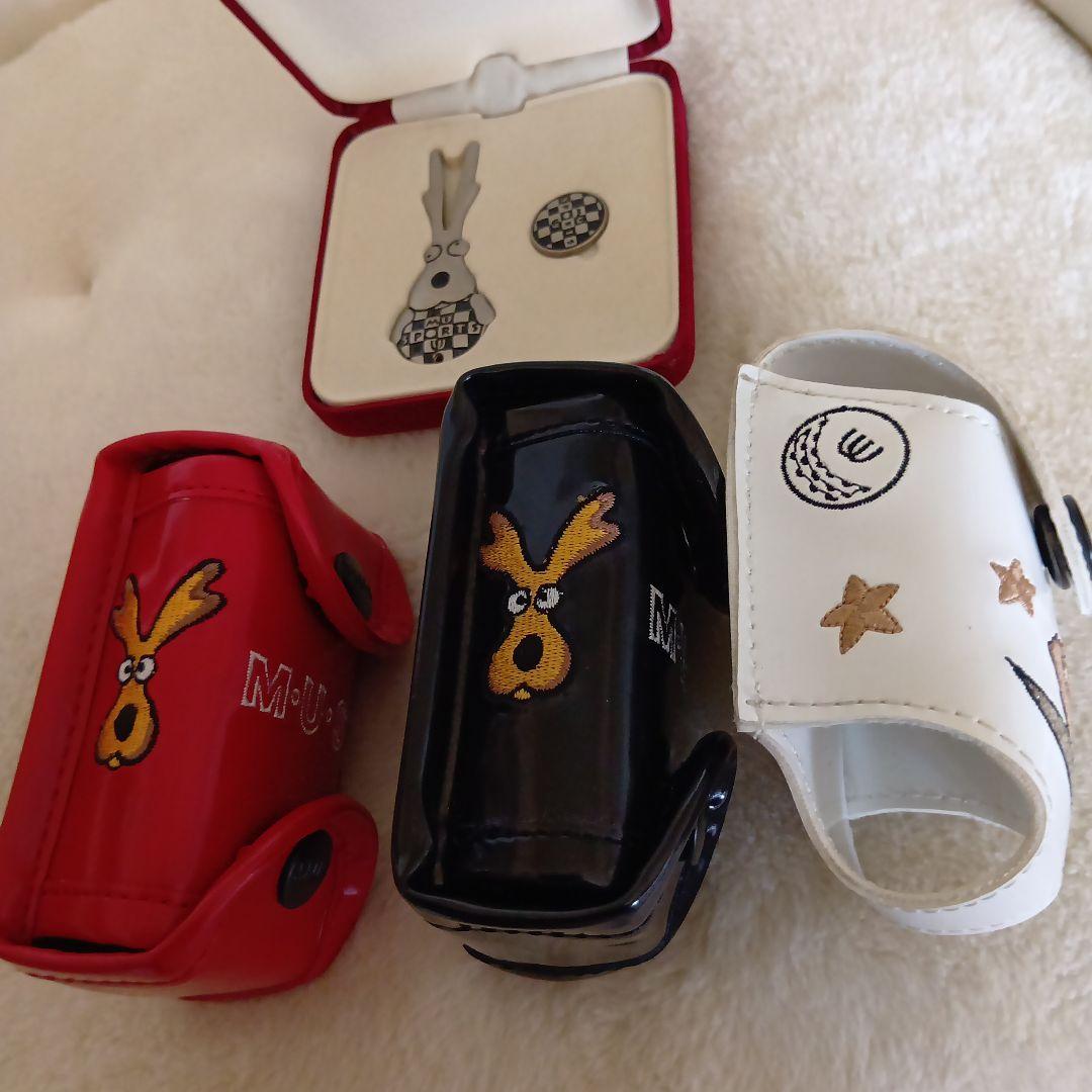 musports エナメル ゴルフボール入れ ケース　ゴルフマーカー　フォーク