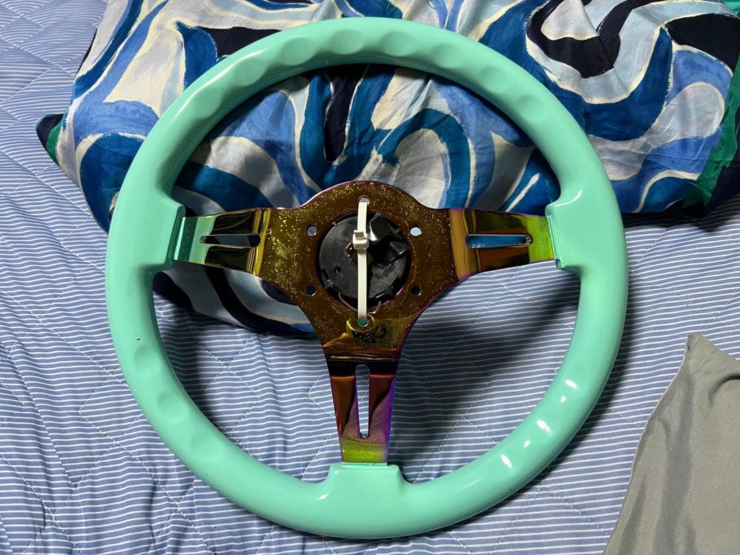 avenue performance ステアリング ミントグリーン 35パイ
