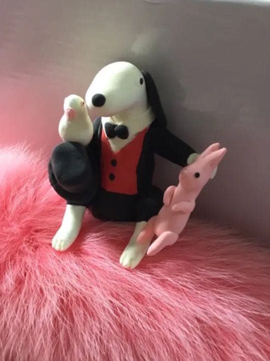 ️❤️️エンジェルクレイ「犬の手品師」粘土細工❤️新品未使用