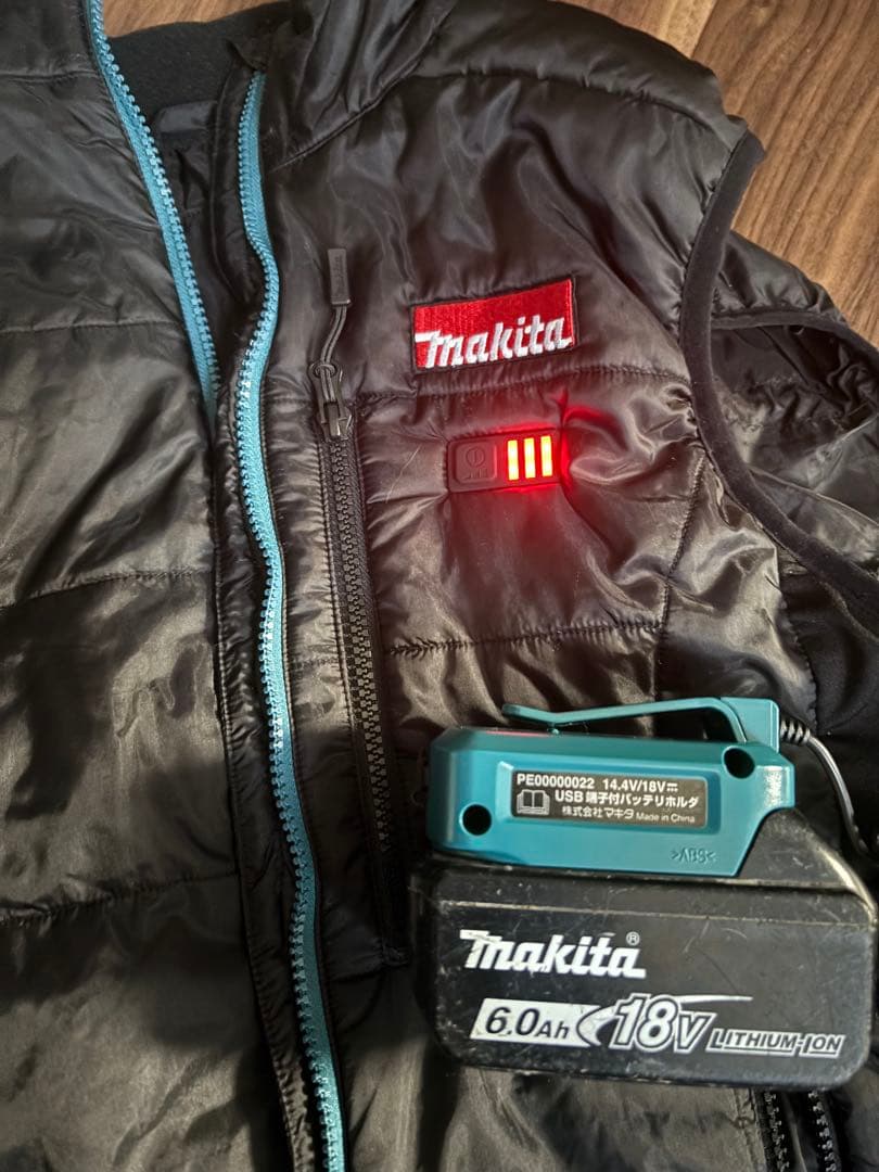 マキタ　暖房　ベスト　ホルダー付き