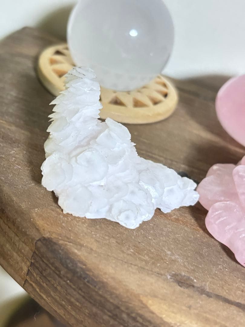 カルサイト　高級　めちゃ薄ピンク　かわいい　レア