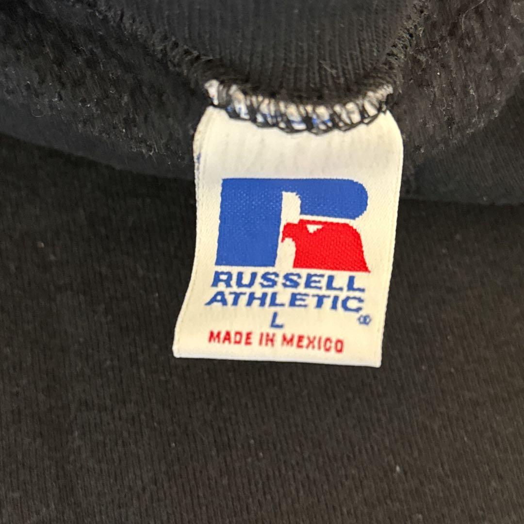な*せ様 ラッセルアスレティック スウェット ブラック L メキシコ製 前V 無