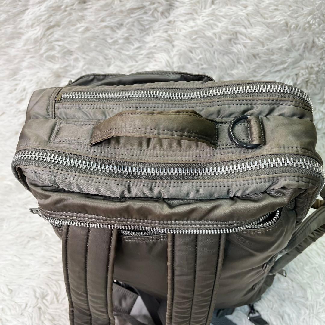 廃盤品✨ポーター タンカー ビジネスバッグ リュック2層3way シルバーグレー