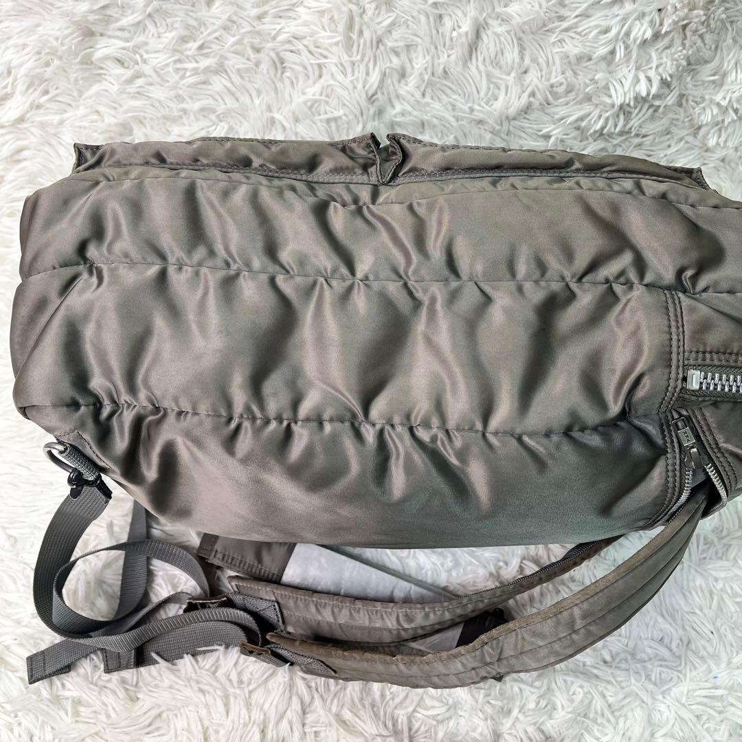 廃盤品✨ポーター タンカー ビジネスバッグ リュック2層3way シルバーグレー