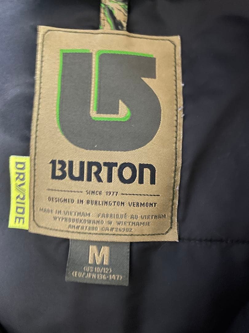 Burton スノーボードウェアセット Mサイズ　上下セット