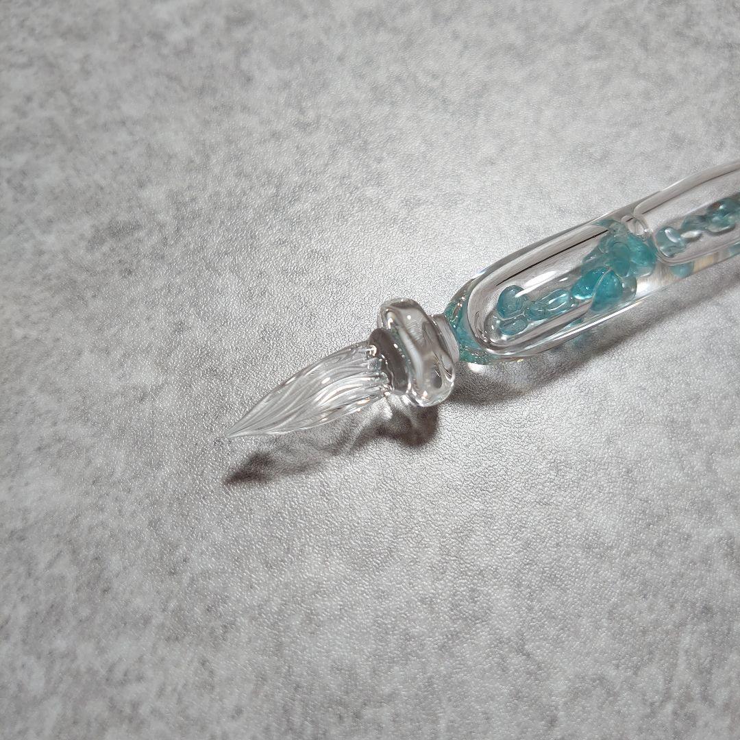 ガラス工房　まつぼっくり　ガラスペン　ストームグラス アパタイト