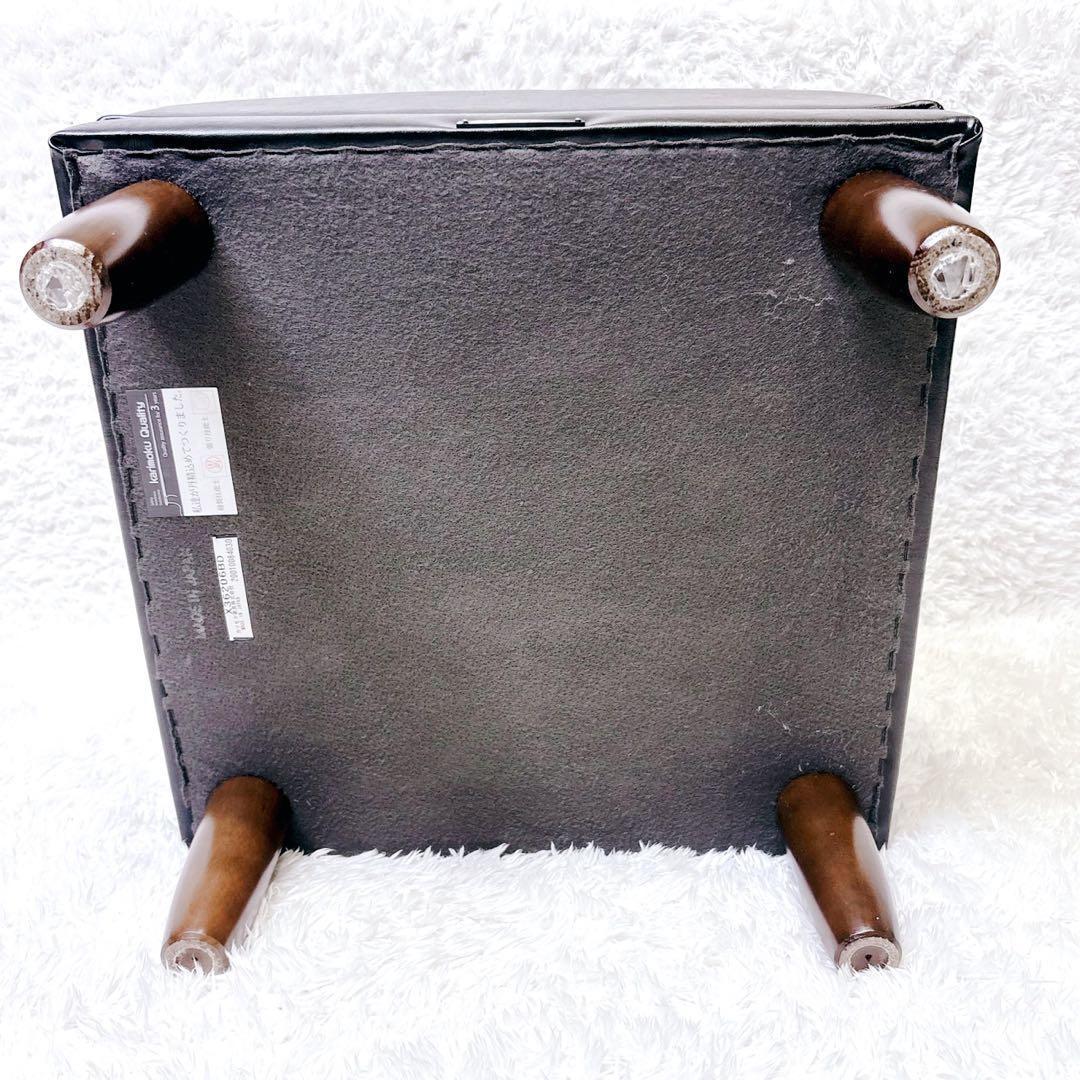 カリモク60 Kチェア オットマン スタンダード ブラック モダンスツール