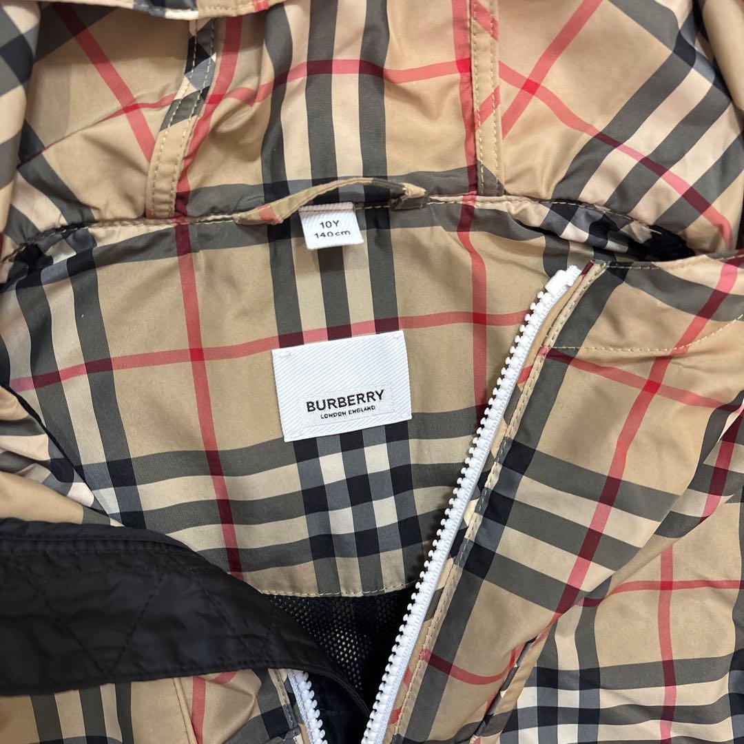 BURBERRY キッズ チェック柄 薄手 ジャケット