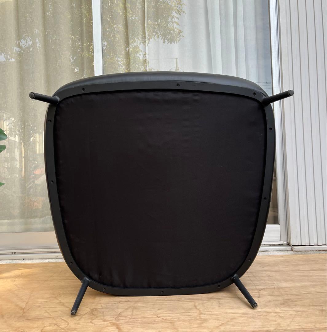 モダンスタイル　ラウンジチェア　② 本革張り　ミッドセンチュリー　シングルソファ