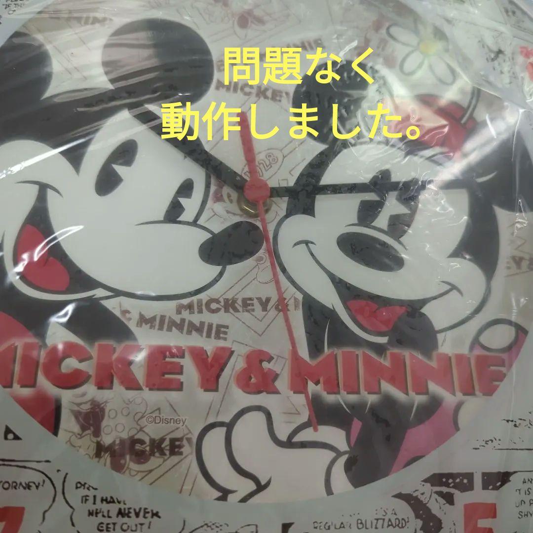 ディズニー　ウォールクロック　ミッキー　ミニー　レア