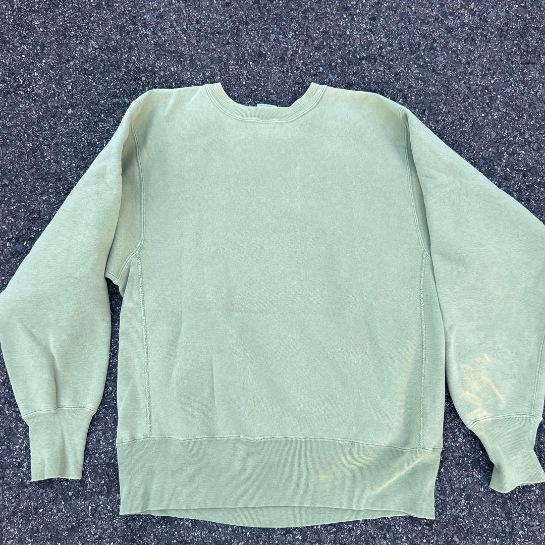 90s champion リバースウィーブ　USA製 レアカラー　ピスタチオ