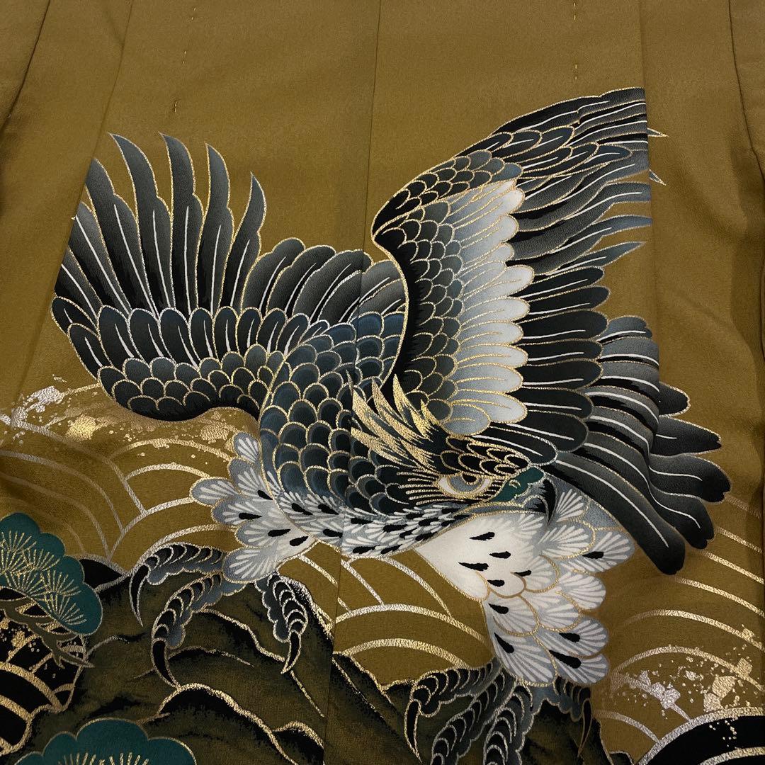 七五三 羽織セット 男の子 羽織 着物 長襦袢 半衿付き 5歳 No.122