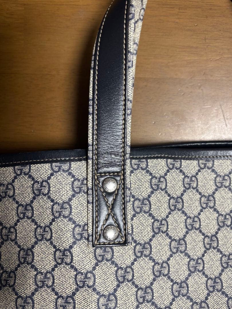 グッチ トートバッグ レディースGUCCI スプリーム 211134 ネイビー