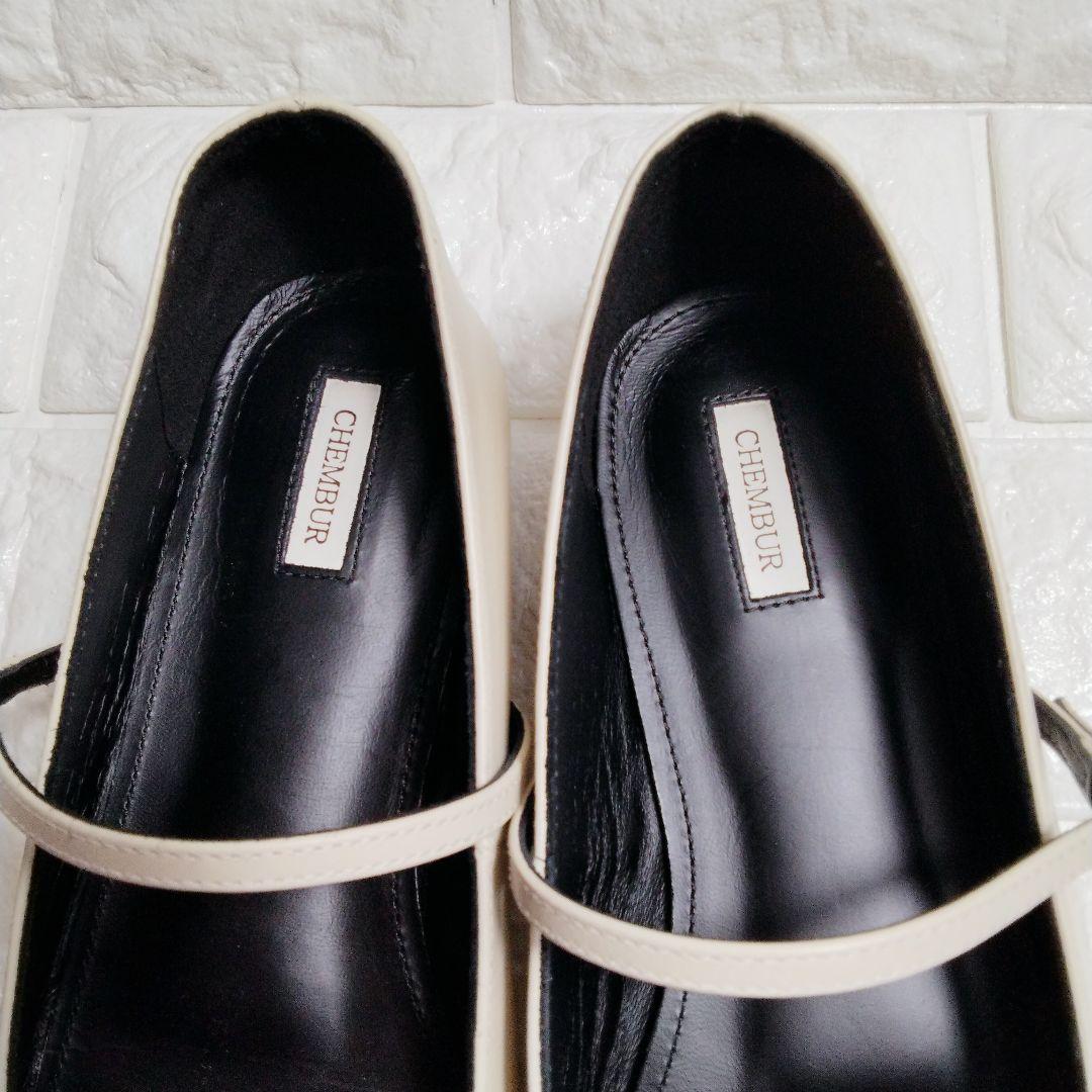 CHEMBUR チェンバー バレエシューズ ストラップ メリージェーン スタッズ