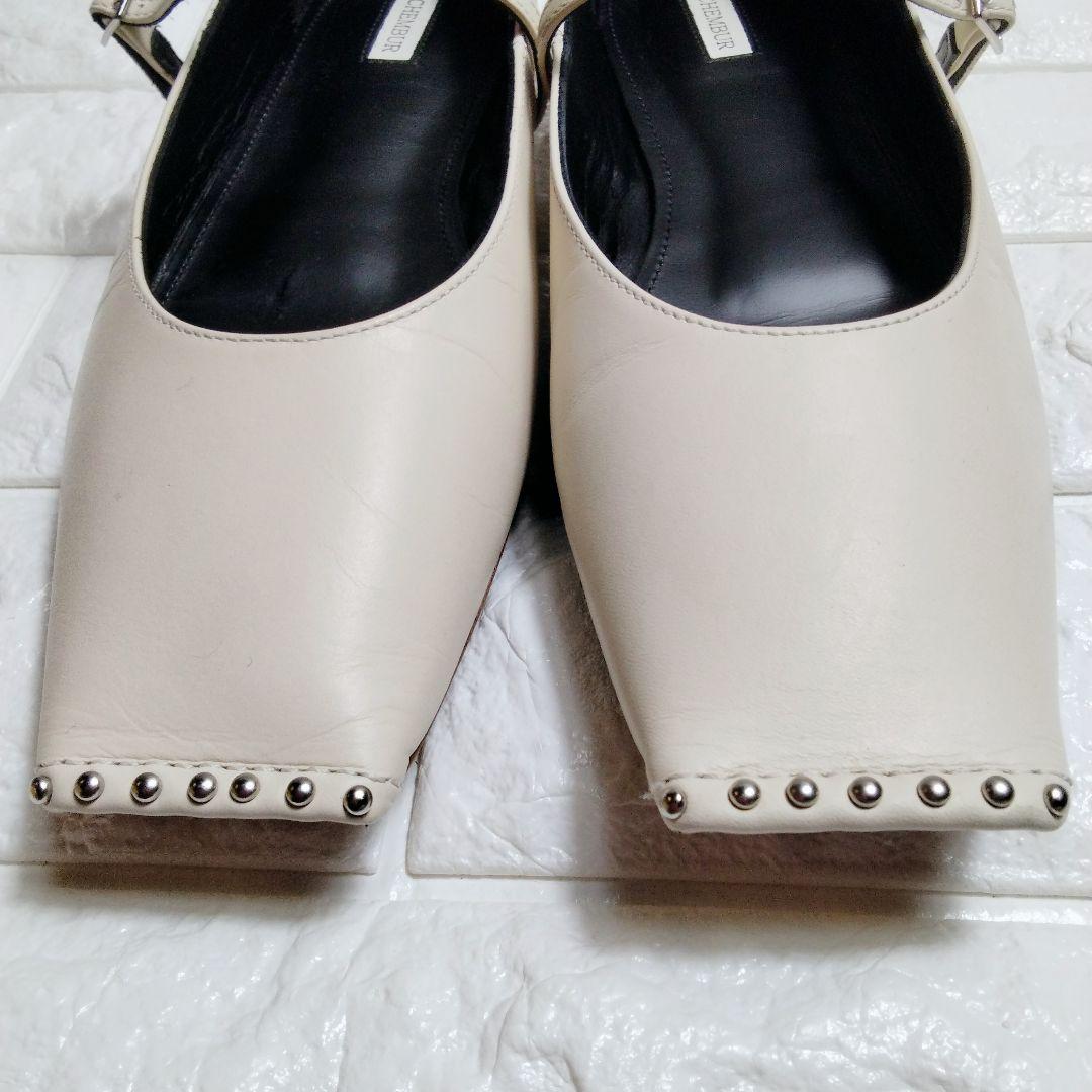 CHEMBUR チェンバー バレエシューズ ストラップ メリージェーン スタッズ