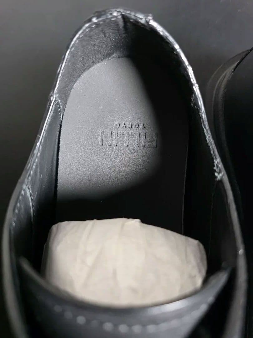 美品 FILLIN 7センチUP / UNOS ダービー シューズ 27 黒