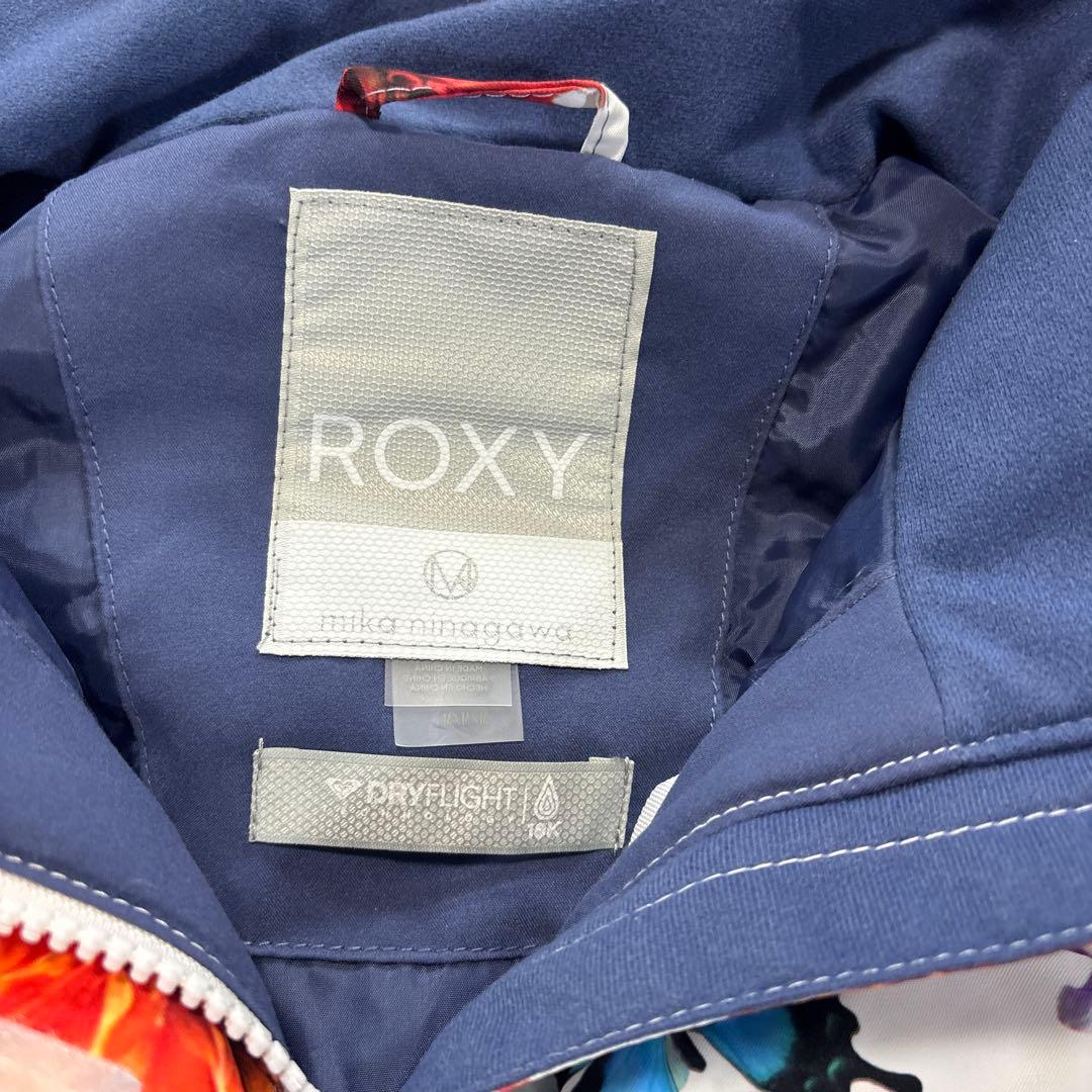 未使用❗️ ROXY 蜷川実花コラボ　スノボジャケット　ホワイト　花柄　総柄　M