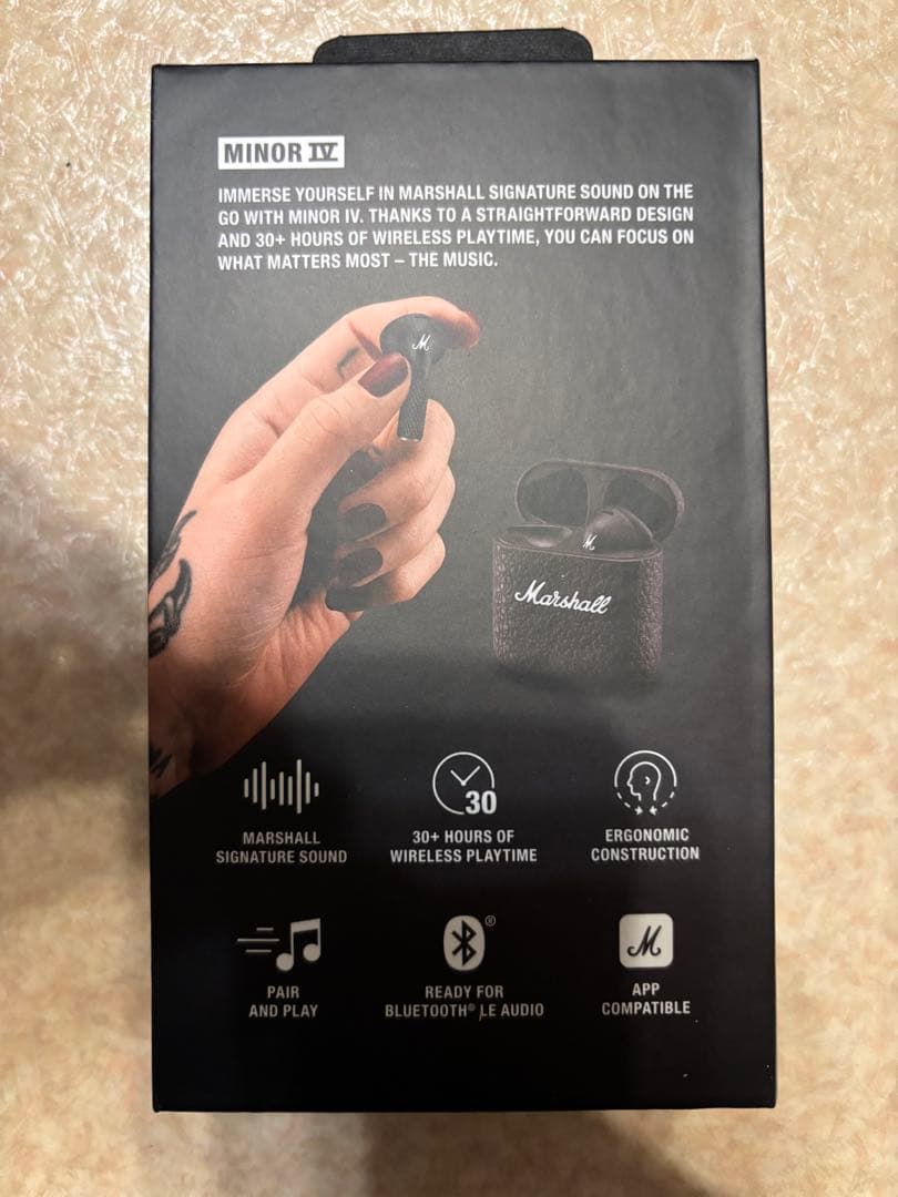 ま*ん様 Marshall Minor IV ワイヤレスイヤホン　新品未開封