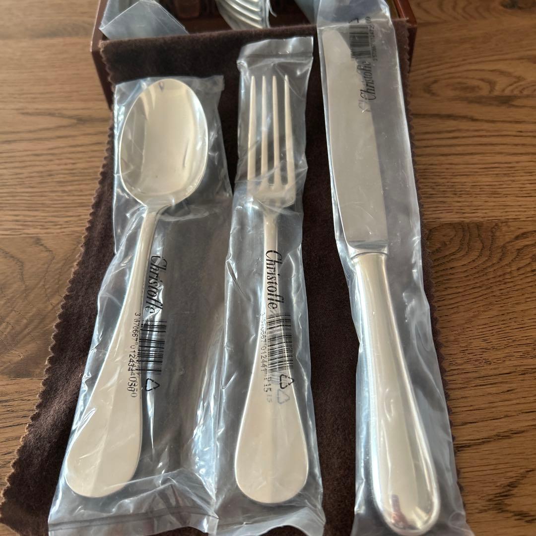 さかな【美品】Christofle フィデリオカトラリー6本専用ケース付き