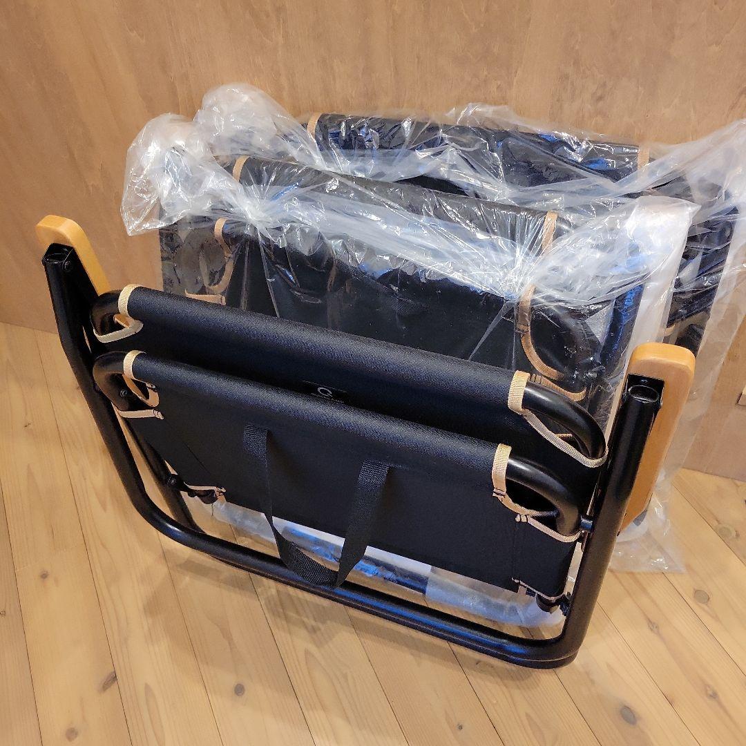 QUICKCAMP アウトドアチェア QC-ASC60 ブラック　折り畳み