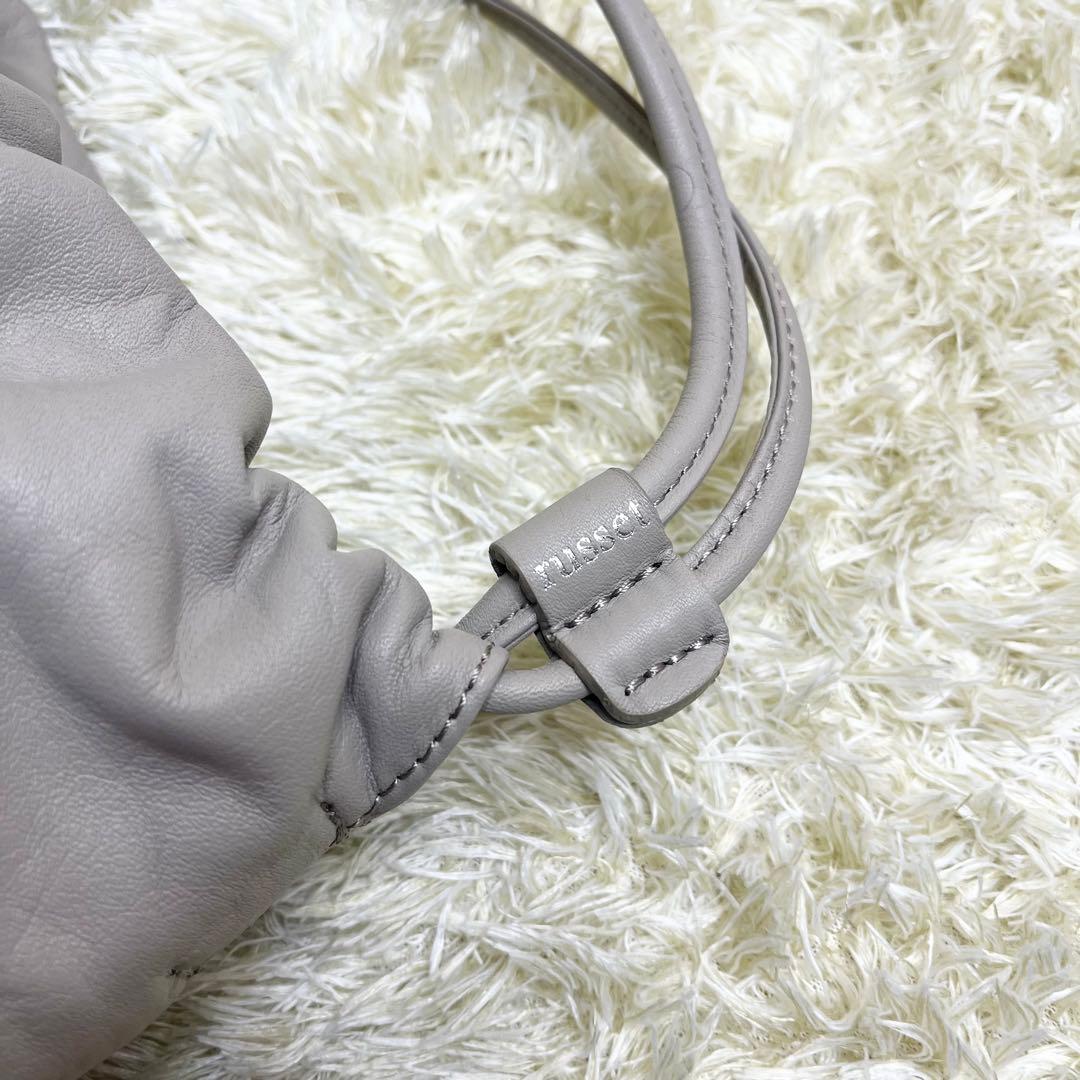 極美品【russet】レザー4way巾着ショルダーバッグ［chi企画］