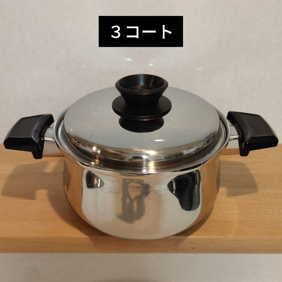 ロイヤルクイーン ３コート 蓋付き IH対応 両手鍋　小フライパン　他。