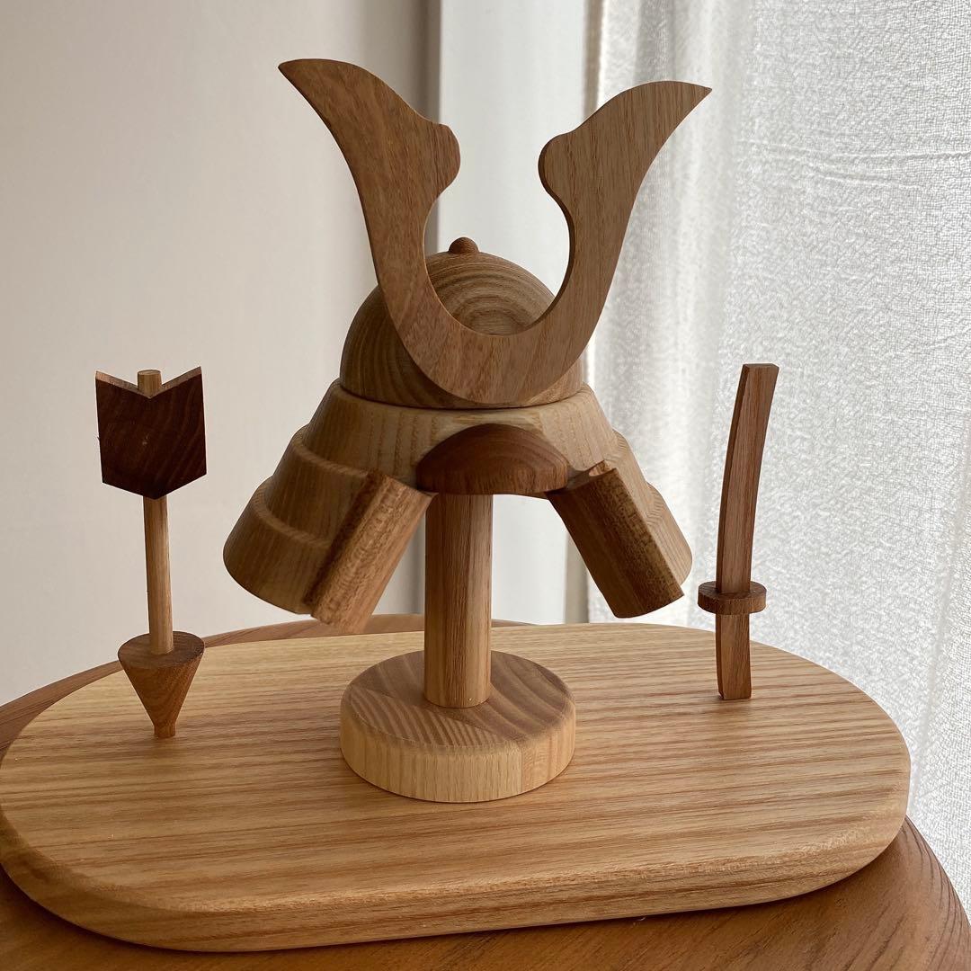 lemi toys正規品　木製 五月人形 兜