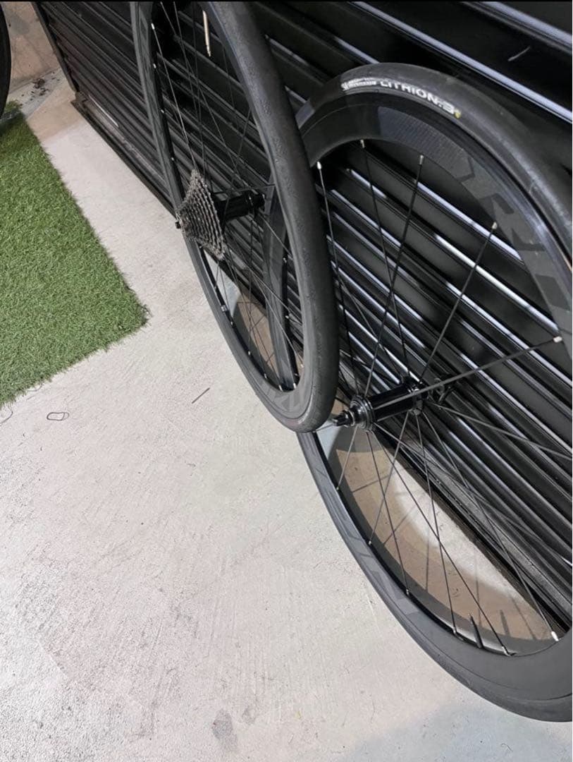 アルミディープリムホイールスプロケット付き