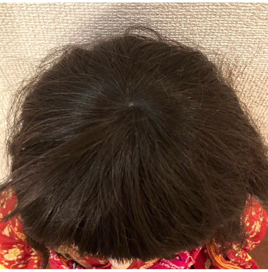 超美品　アンティーク　市松人形　赤　着物　人毛　ドール　大きめ　骨董　和骨董