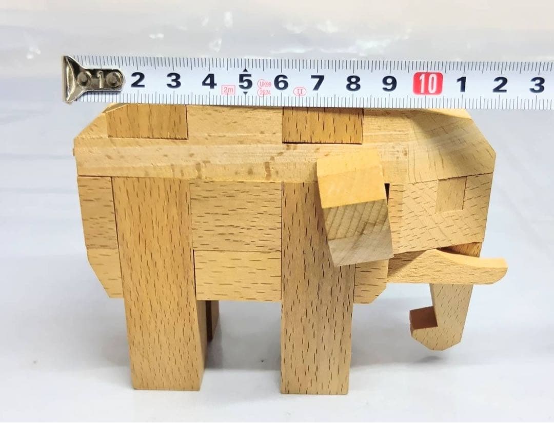 山中組木工房 　ゾウ　立体パズル　組木細工　グッドデザイン賞受賞　象　ぞう
