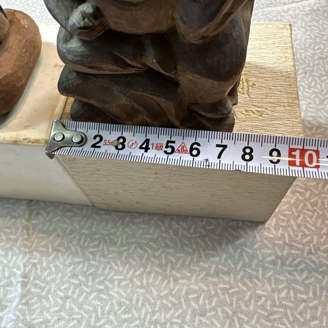 恵比寿大黒　木彫2個おまとめ