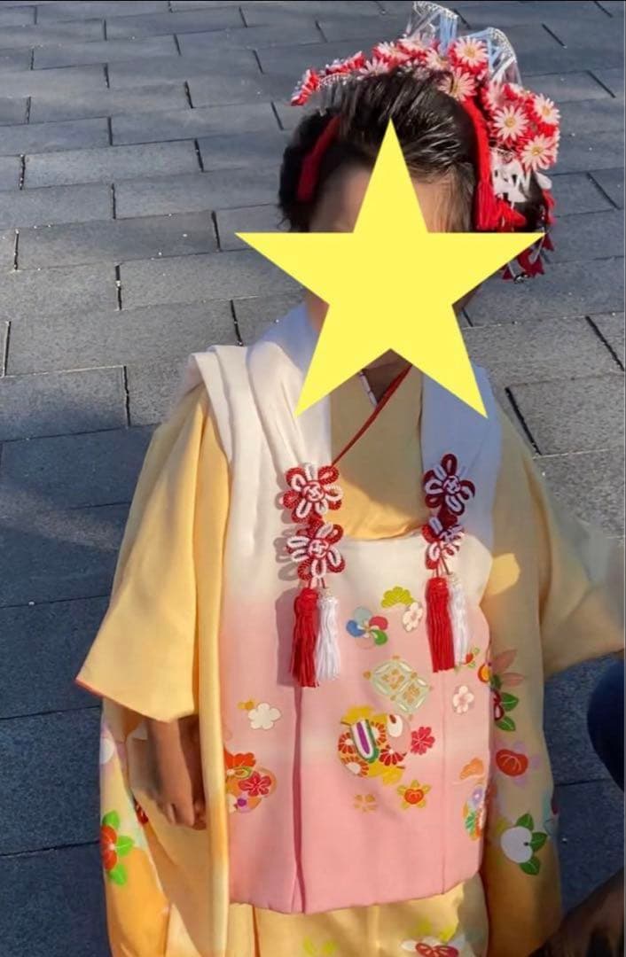 染み抜き＆クリーニング済み！高島屋購入！七五三　３歳　お祝い着セット