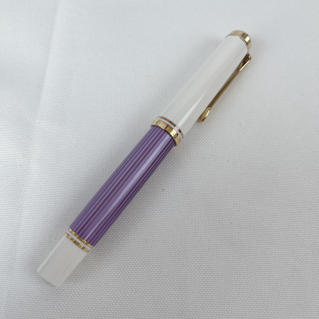 美品☘️ ペリカン スーベレーンM600バイオレット/ホワイト 万年筆