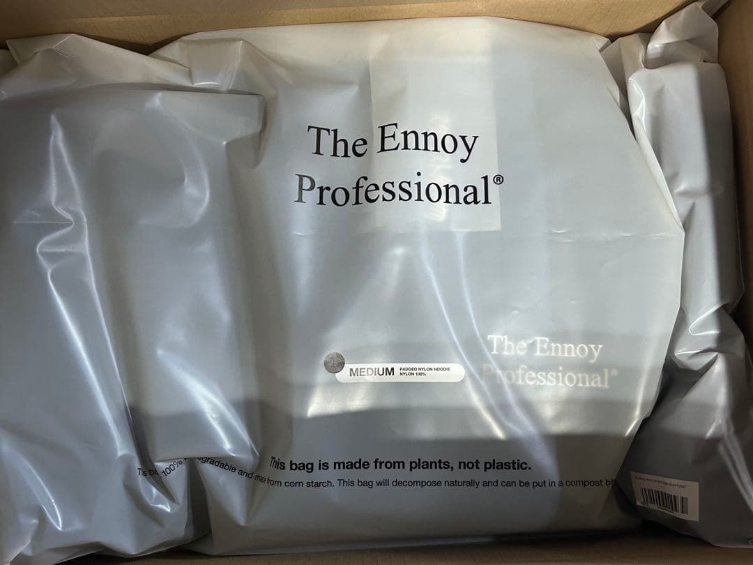 即発送 ENNOY スタイリスト私物 PADDEDNYLON HOODIE