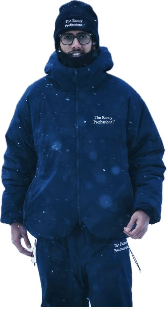 即発送 ENNOY スタイリスト私物 PADDEDNYLON HOODIE