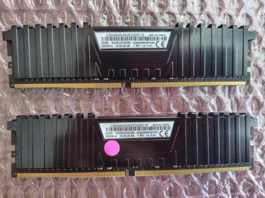 【ジャンク】Corsair 32GB×2 DDR4-3200 CL16