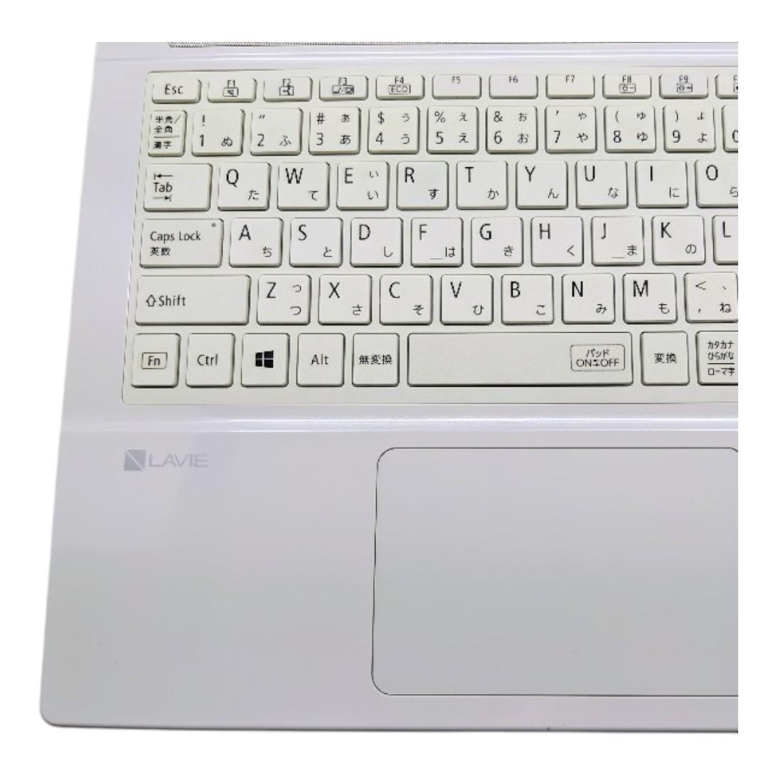 すぐ使える　NEC　LAVIE　可愛い白　ノートパソコン　お子様の練習用に！