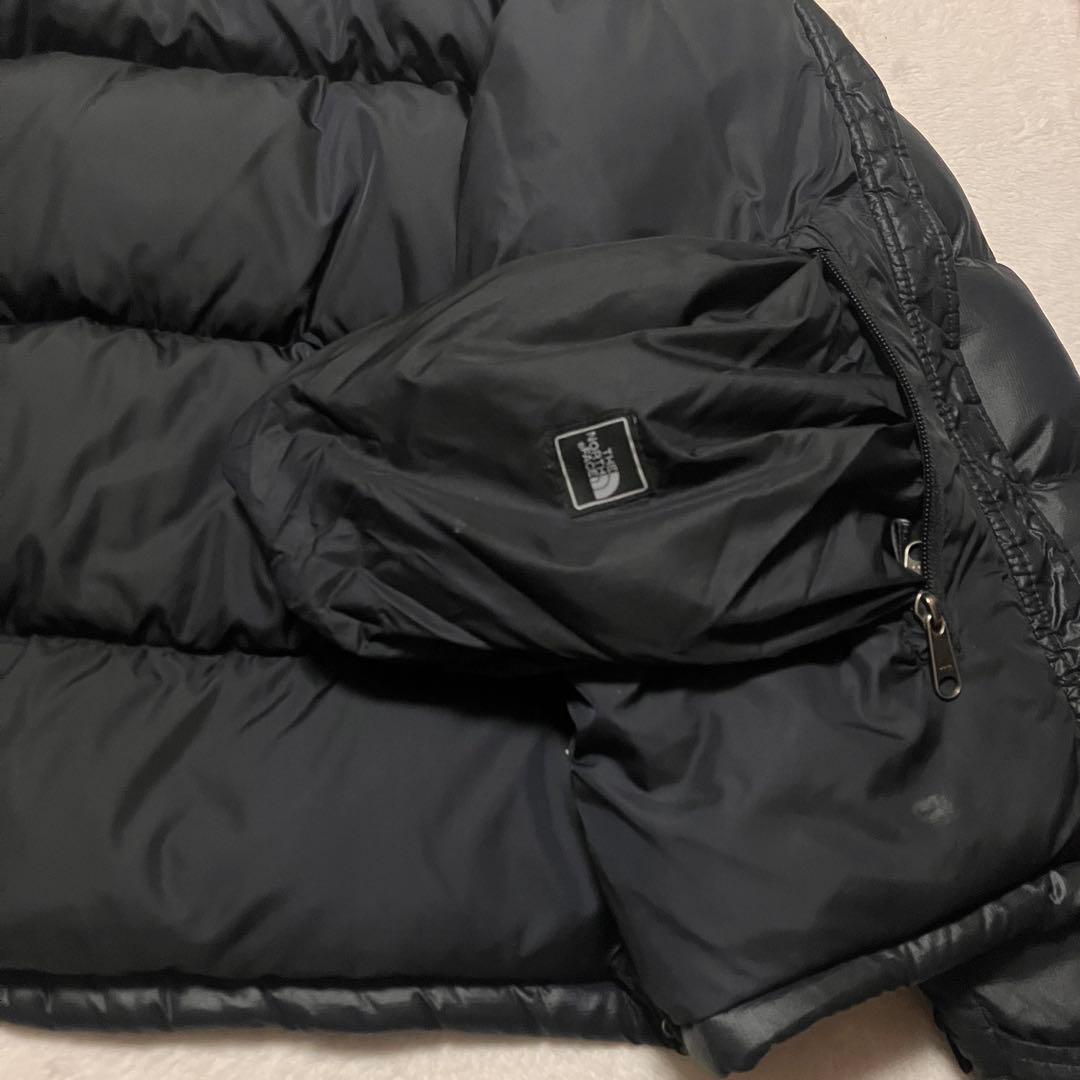 THE NORTH FACE ブラックダウンジャケット XS ヌプシ 厚手 軽量