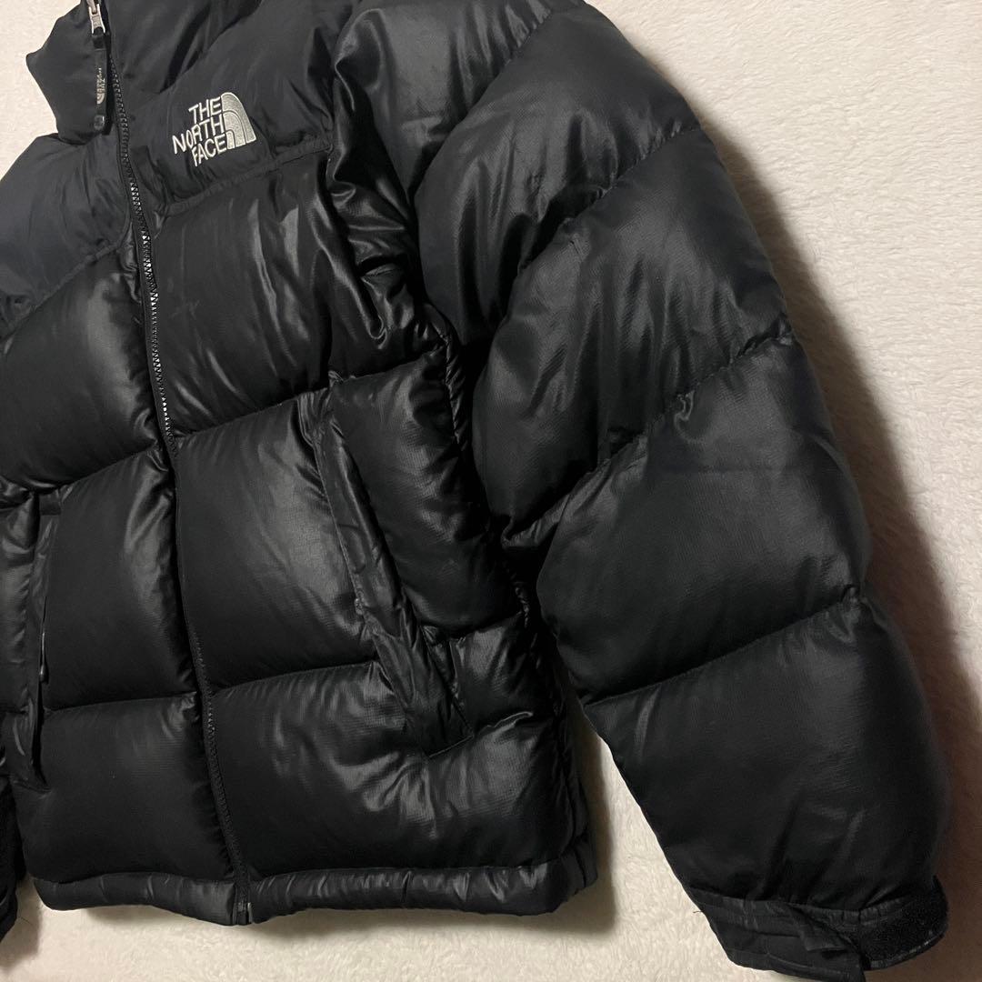 THE NORTH FACE ブラックダウンジャケット XS ヌプシ 厚手 軽量