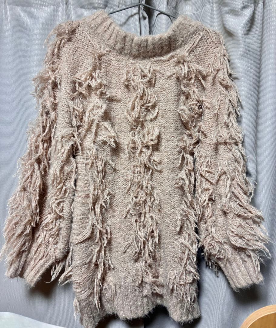 ワンピース mmeeme Fringe knit minionepiece