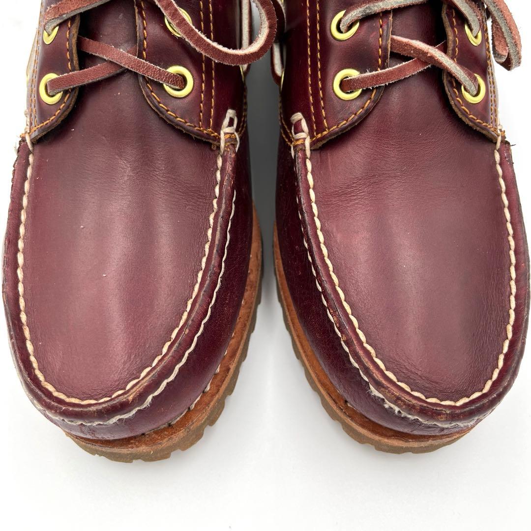 【美品】Timberland　モカシン25cm デッキシューズ3eye