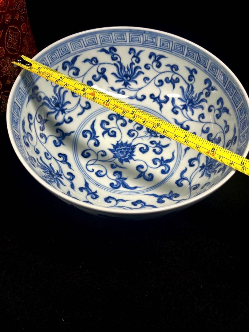 【大明宣徳年製】中国骨董品　アンテーク 大碗 どんぶり　在銘　瓷器