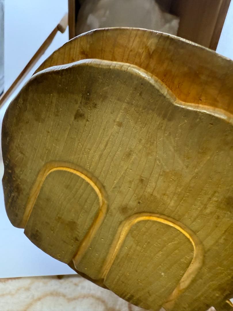 寿老人 木製像 木箱付き