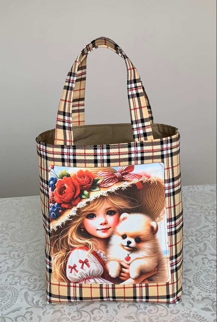 きゃんべる　ポメちゃん　トートバッグ　小物入れ