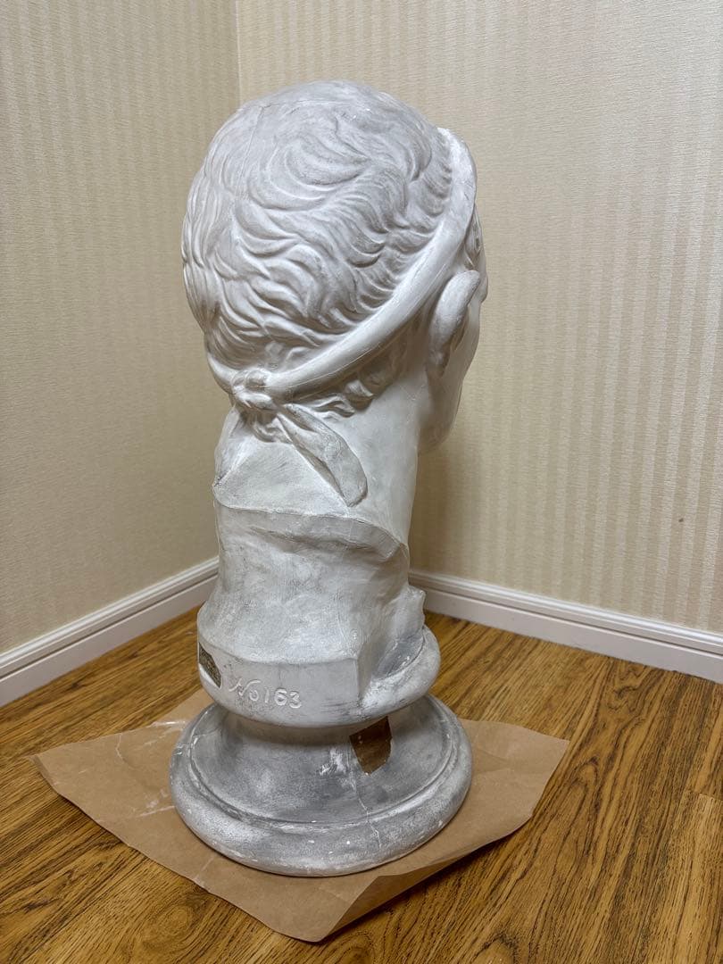 石膏像 アンティオコス三世　首像　岡石膏像製作所　YOKOHAMA OKA