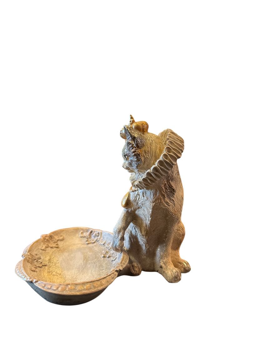 クラウンキャット　アンティーク　めちゃくちゃかわいく美しい猫の小物入れ