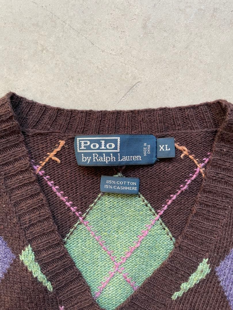 POLO RALPH LAUREN COTTON KNIT カシミヤ混