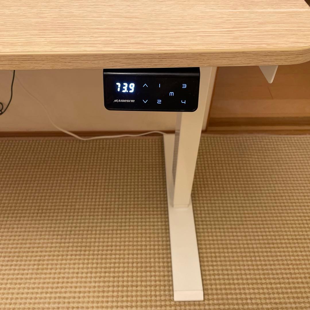 【6/21までの出品】電動昇降デスク ホワイト 120センチ×60センチ