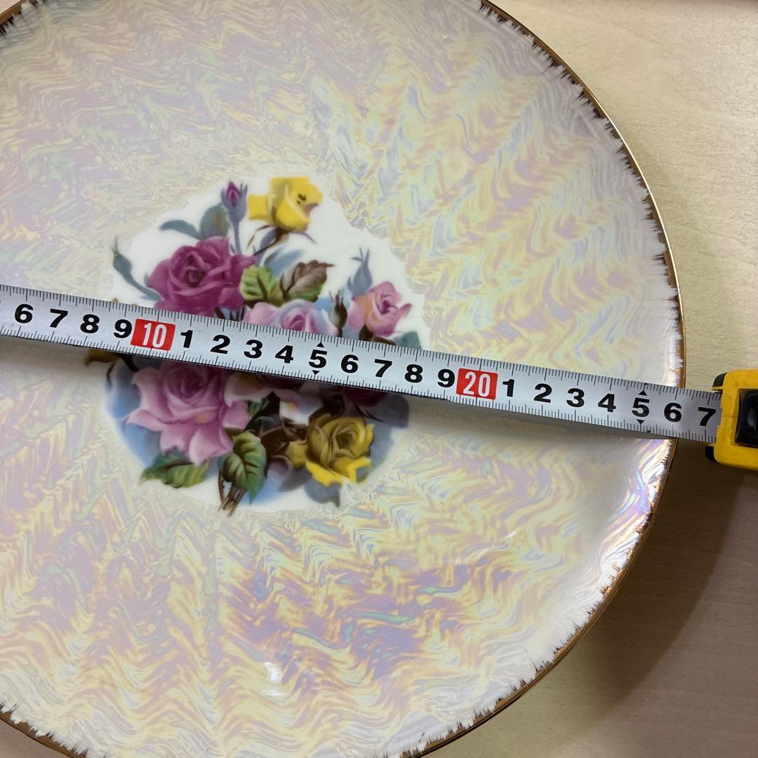 Marumitsu バラの花柄皿セット26cm